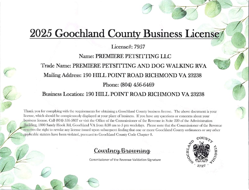 Goochland License 2025